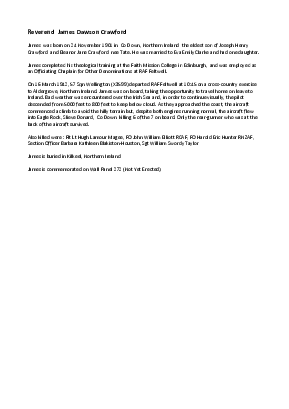 A preview of a PDF biography for Crawford, James Dawson